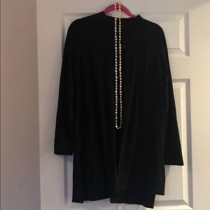 Eileen Fisher Black button Down tunic